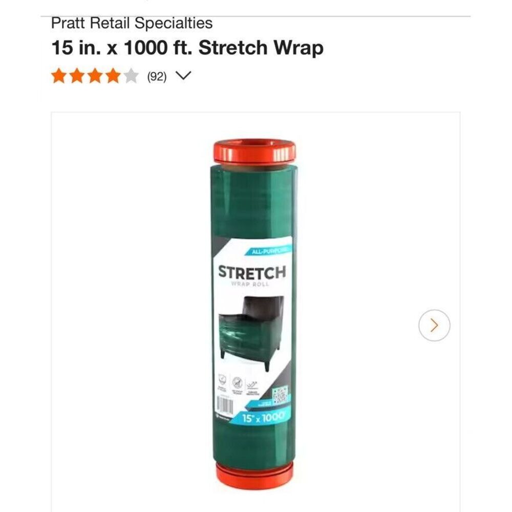 Pratt Retail Specialties Stretch‎ Wrap 20" x 1000Ft 723009